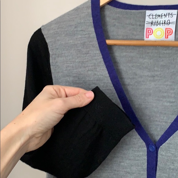 Clements Ribeiro Button Front Cardigan Size Small - Picture 3 of 6